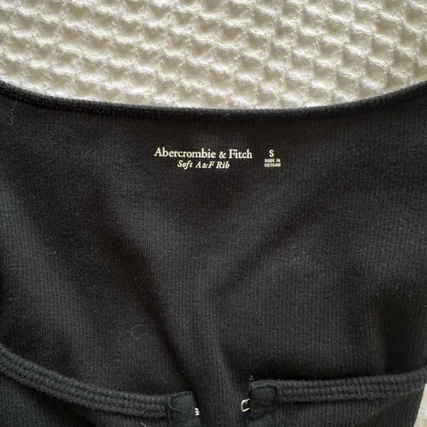 Abercrombie Black Bodysuit Small / Hook Detailing - Image 3