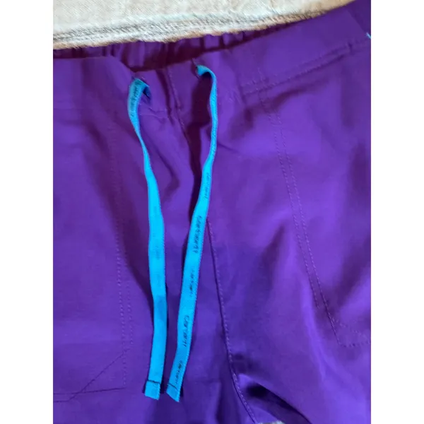 Carhartt Force Women Eggplant Medical Scrub Pants Cargo Nurse Sz Medium - Image 8