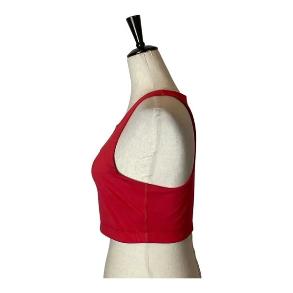 Outdoor‎ Voices Sports Bra Women Medium Red Racerback TechSweat Crop Tank Top - Image 5