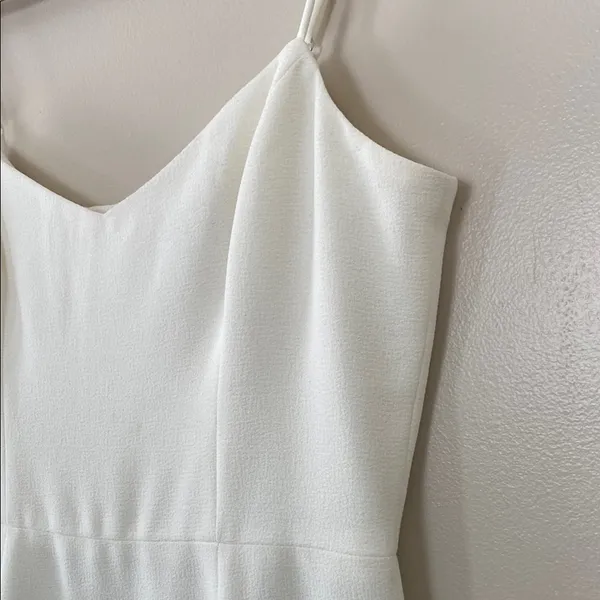Dress The Population Mira Dress Ruffled‎ Hem Ivory Size M - Image 6