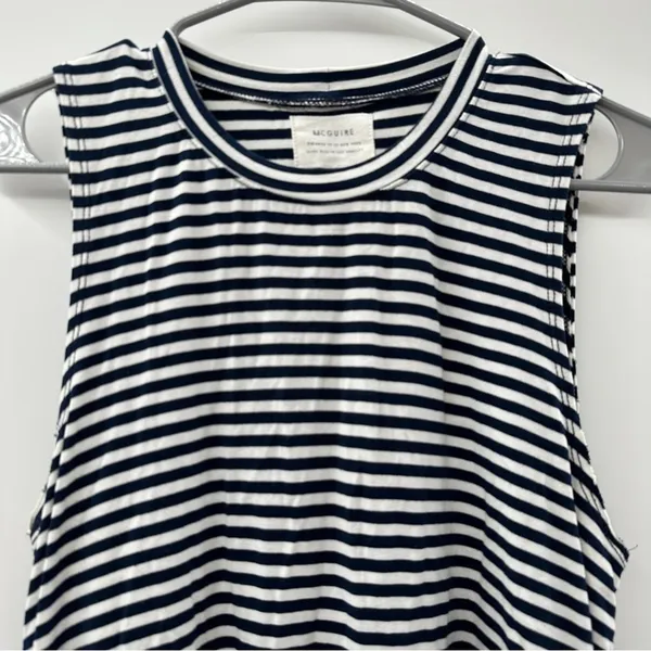 McGuire Poketo Tank Sleeveless Navy & White Striped Pullover Tank Top Size M‎ - Image 3