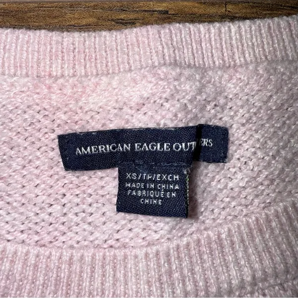 American Eagle Outfitters Ombré Light Pink Cable Knit Sweater - Image 12