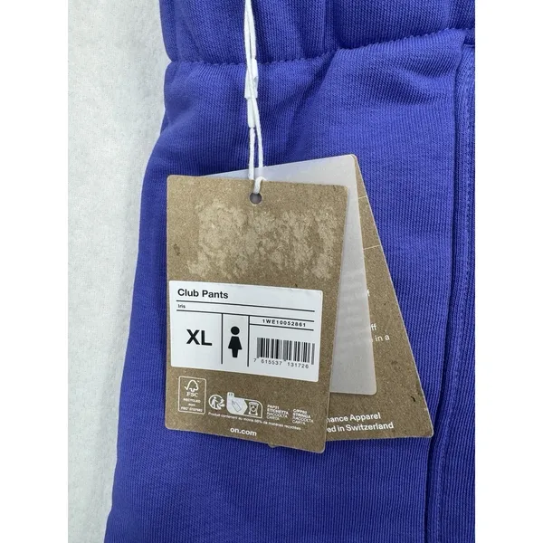 On Women's Club Pants Sweat Pants Joggers Iris Purple Size XL NWT $99 MSRP - Image 6