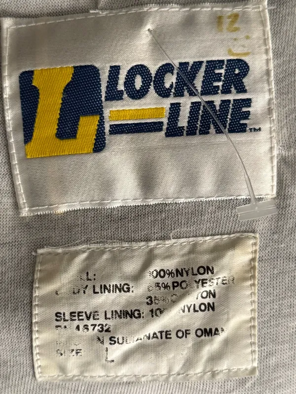 Vintage Locker Line Dallas Cowboys Windbreaker Jacket Navy White L NFL - Image 9