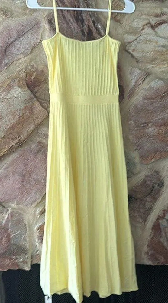 Commense Rib Midi Sundress size small Yellow - Image 2