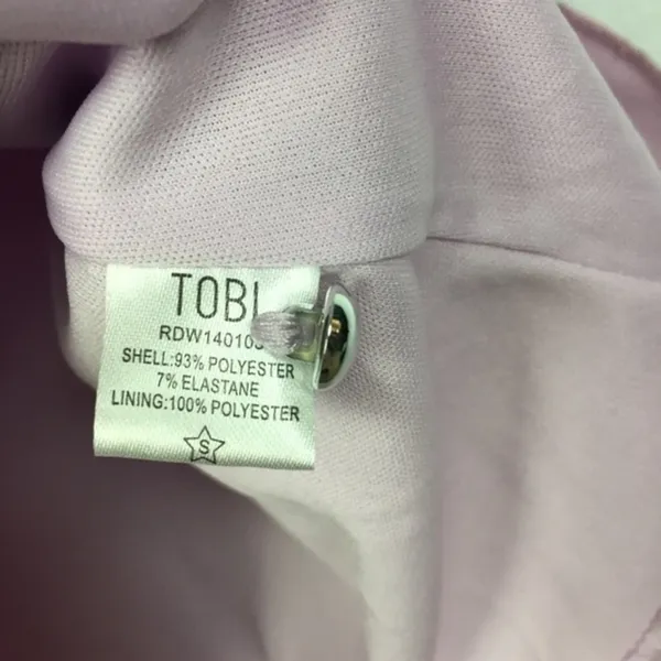 TOBI Womens Size S Pastel Purple Scalloped Edge 3/4 Sleeve Tunic‎ - Image 7