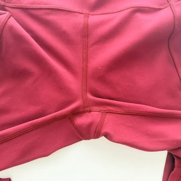Lululemon In Movement Tight 25" *Everlux Deep Rouge Size 4 High Rise Gym Run - Image 5