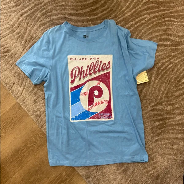 Phillies NWT new era tee L Blue Size L - Image 4