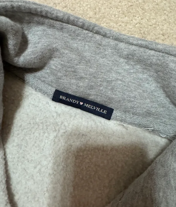 Missy Quarter Zip Sweatshirt Grey - Image 6