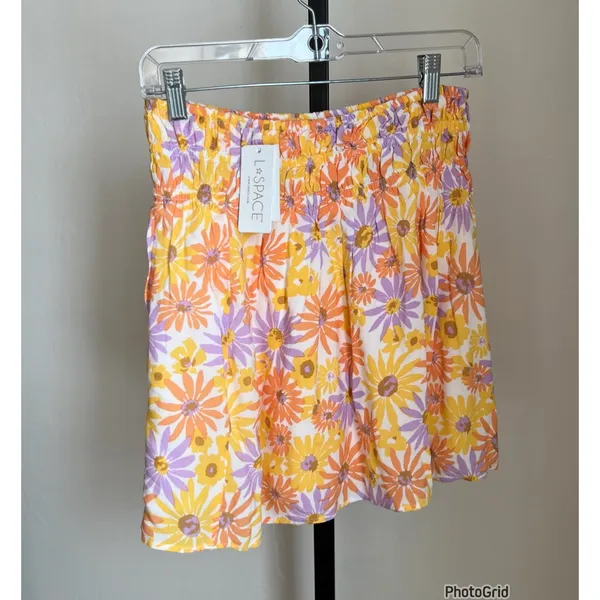L*space Jax Floral Mini Skirt Medium New With Tags - Image 2