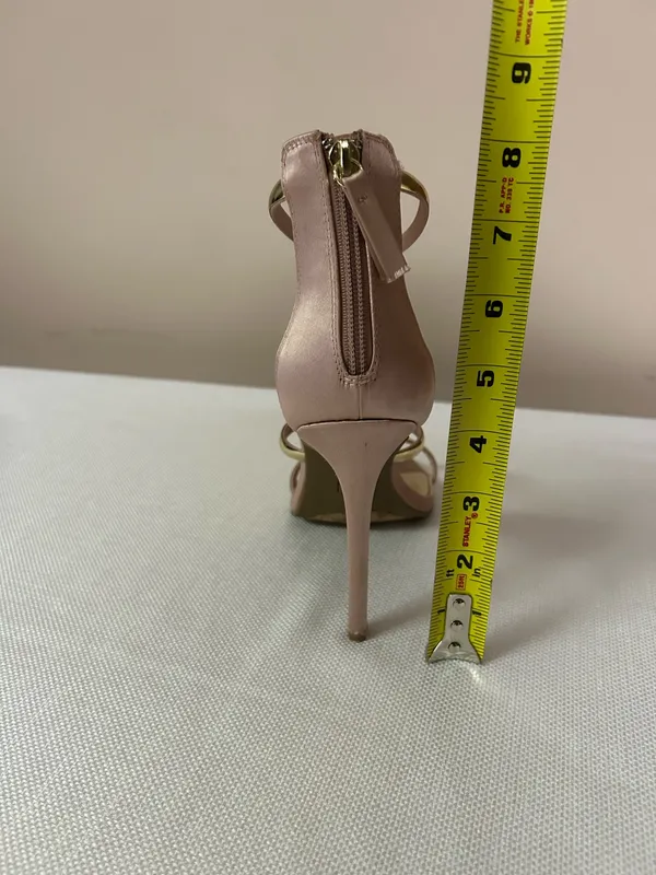Bebe & Co Berdine Gold & Nude Heels - Image 11