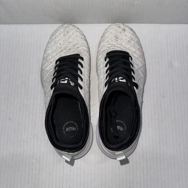 APL TechLoom Phantom Shoes Womens 7 White Knit Low Top Running Athletic Sneakers - Image 7