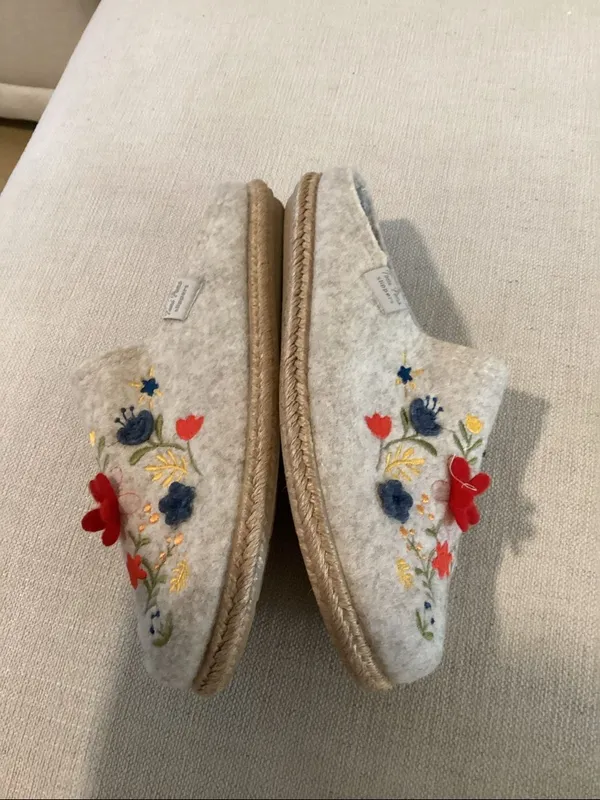 TONI PONS DELI-EF FELT SLIPPERS FOR WOMEN WITH FLOWERS, size EU37/US7, NWOT - Image 6