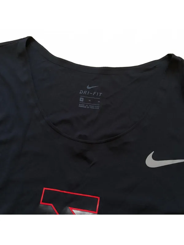 Nike Team Kenya City Sleek Running Top CV0385-010 Black Women's Size Medium - Image 4