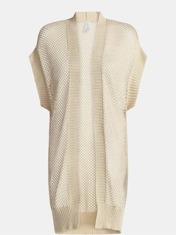 Time and Tru Women’s open front crotchet Ruana size XL - Image 9