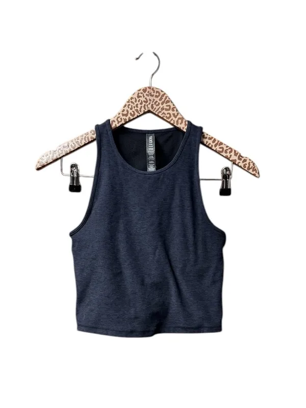 Vuori Womens Elevation Plyo Racerback Tank Top Midnight Heather Navy Blue Small - Image 4