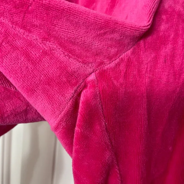 Juicy Couture women’s‎ hot pink soft velour drawstring joggers sweatpants medium - Image 2