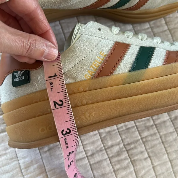 Adidas Gazelle Bold cream maple leaf 3stripe Womens rubber sole sneakers 7 - Image 15