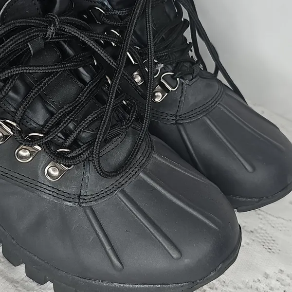 Labo Waterproof Snow Winter Black lace up Boots Sz 6 - Image 2