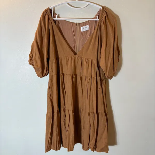 Girl‎ and the Sun Marlow Mini Dress Linen Blend Size Medium - Image 2