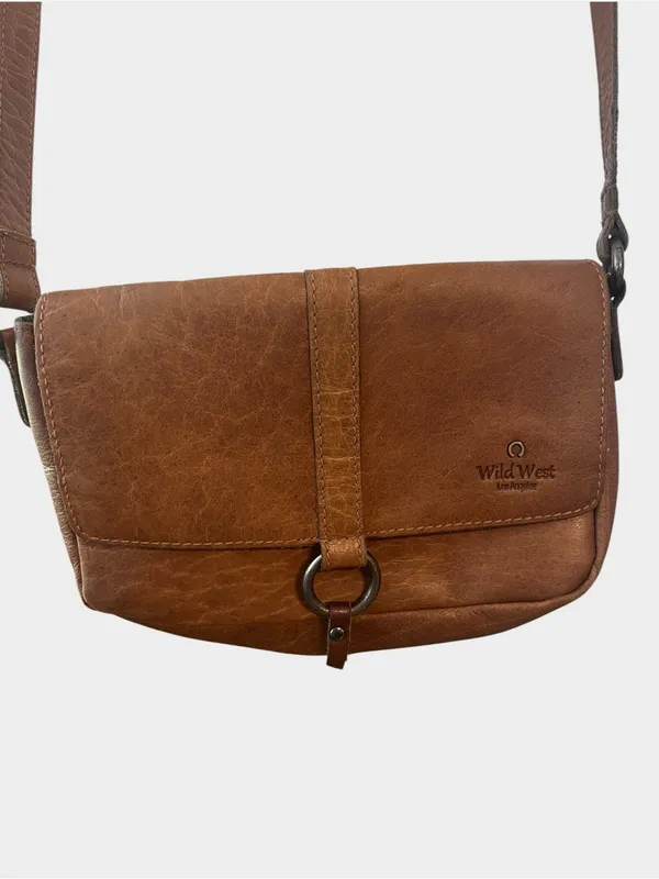 Wild West brown leather western crossbody - Image 14