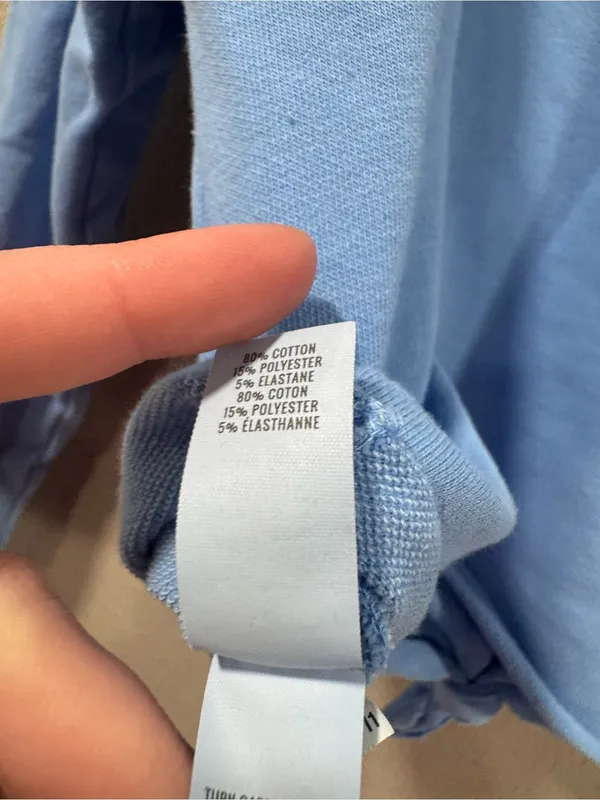 Aerie Cropped Tied Knot Top In Blue - Image 5
