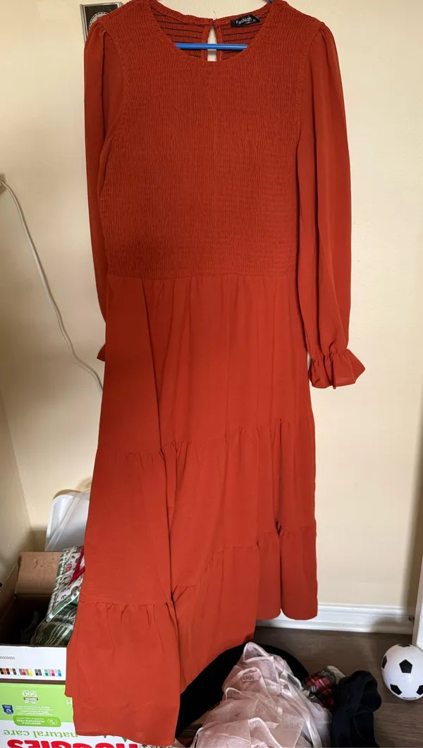 Rust colored dress Amazon - Image 2