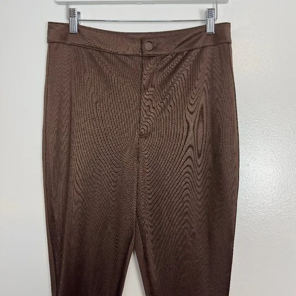 SKIMS Disco Skinny Pants in Cocoa Size Large - Image 6