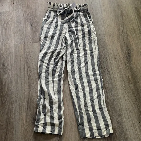 American Eagle Striped Pull On Pants Size XS - Image 5