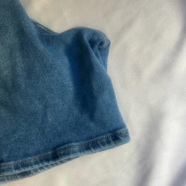 Women's Blue Denim Shorts - Image 9