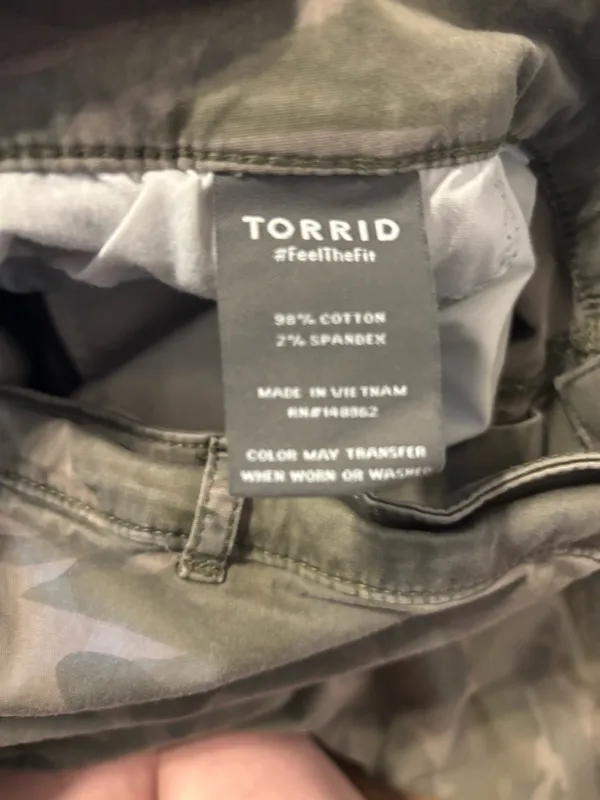 Torrid” feel the fit” Women’s Cargo Pants - Olive Camo - Image 4