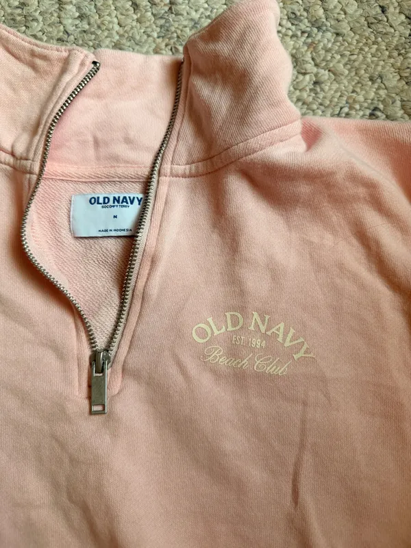 Pink Old Navy Quarter-Zip - Image 2