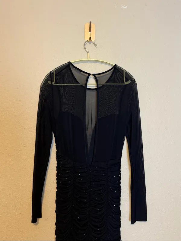 Revolve NBD On the Rocks Illusion‎ Lace Bodycon Mini Dress in Black Size XS - Image 9