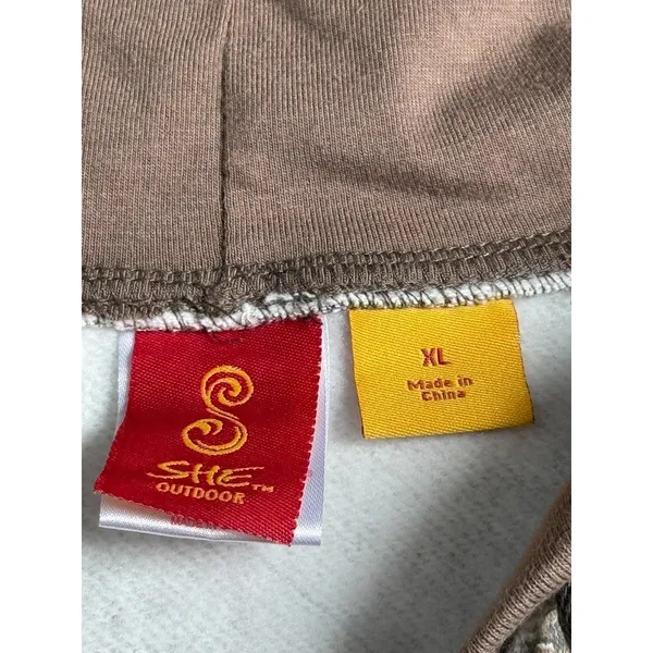 EUC Womens SHE outdoors camo hoodie hunting‎ hiking fleece size XL - Image 3