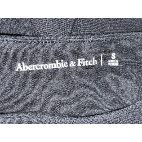 Abercrombie & Fitch Black Cotton Crewneck Short Sleeve Bodysuit Tops Size Small - Image 4