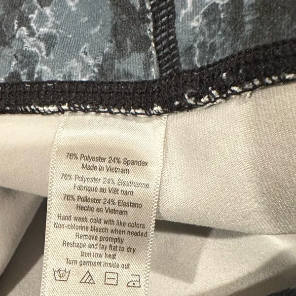 Alo Yoga Python Snakeskin Airbrush Athletic Gray Blue Leggings S - Image 10