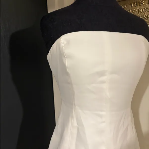 💜 Meshki White Strapless Sheath Mini Dress 💚 - Image 2