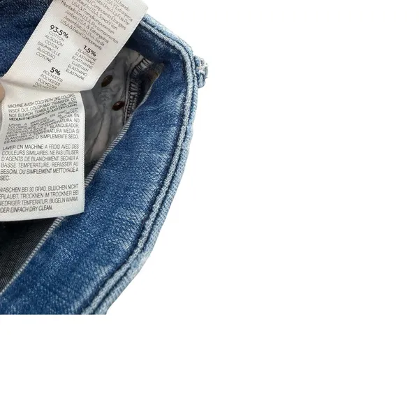 MOTHER The Looker Ankle Fray Skinny Jeans Birds of Paradise Blue Size 26 - Image 12