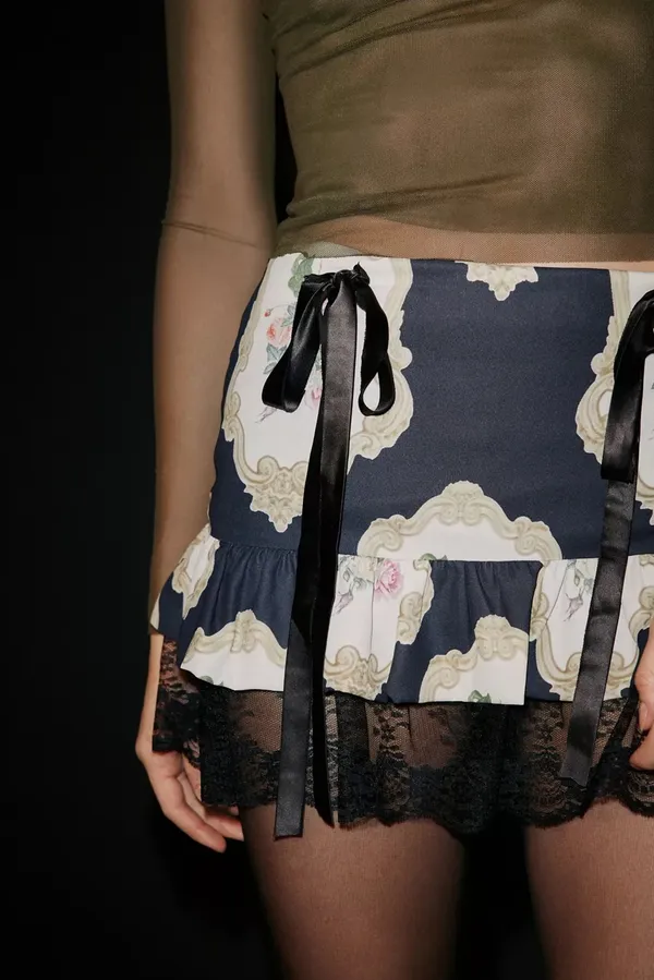 Urban Outfitters Zemeta Lace Trim Skirt - Image 3
