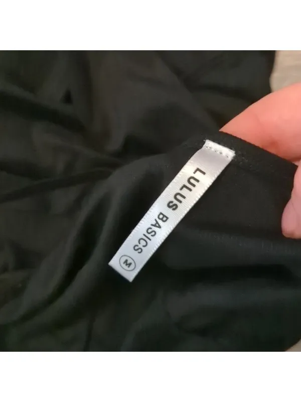 Lulu's basic black bodysuit size medium - Image 7