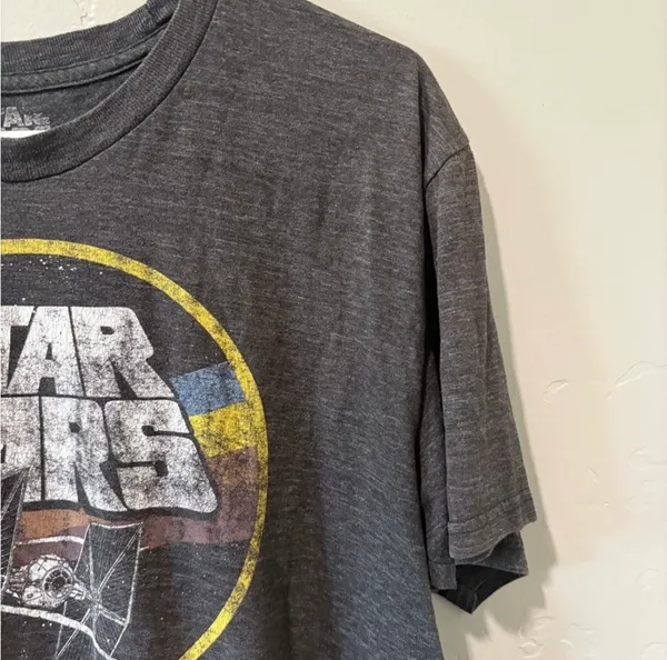 Star Wars Charcoal Gray Graphic Tee - Image 4