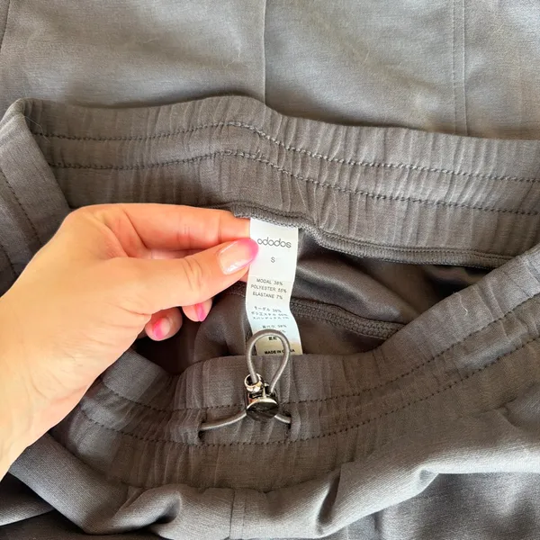 Dark Grey Wide Leg Lounge Pants Gray - Image 3
