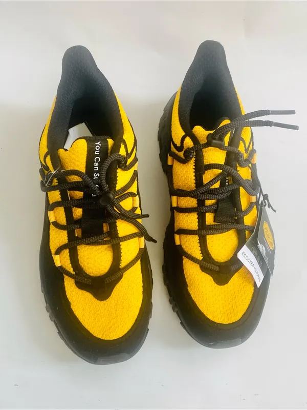 P448 Monalea Vibrum hiking athletic shoes black yellow - Image 3