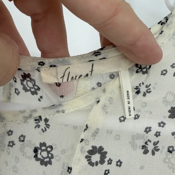 Floreat Anthropologie Windswept Floral Crochet Boho Dress‎ Viscose Size XS - Image 4
