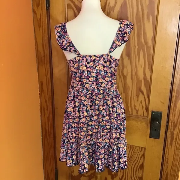 Bright Floral Feminine Ruffled Sun Dress - Image 12