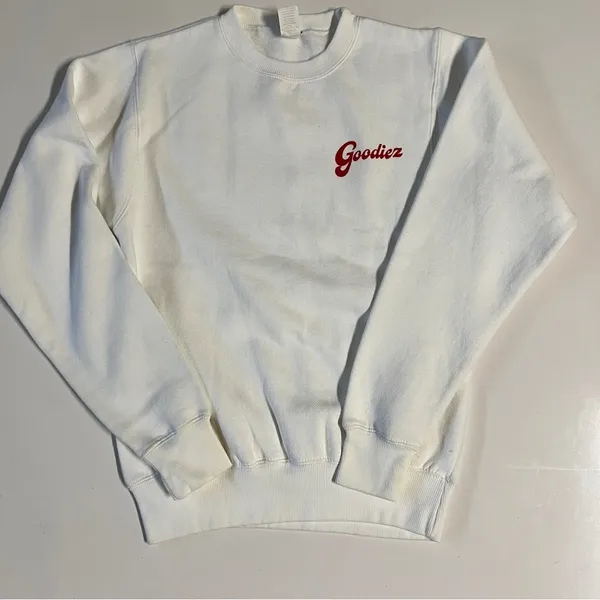 Goodiez Self Love Is The Best Love Sweatshirt & Joggers in White & Red - Image 2