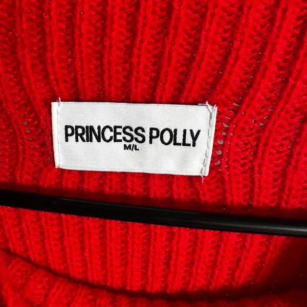 P195. Princess Polly red knit dress Size M - Image 2