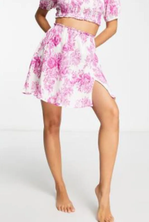 ASOS Milkmaid Pink Floral Set - Image 2