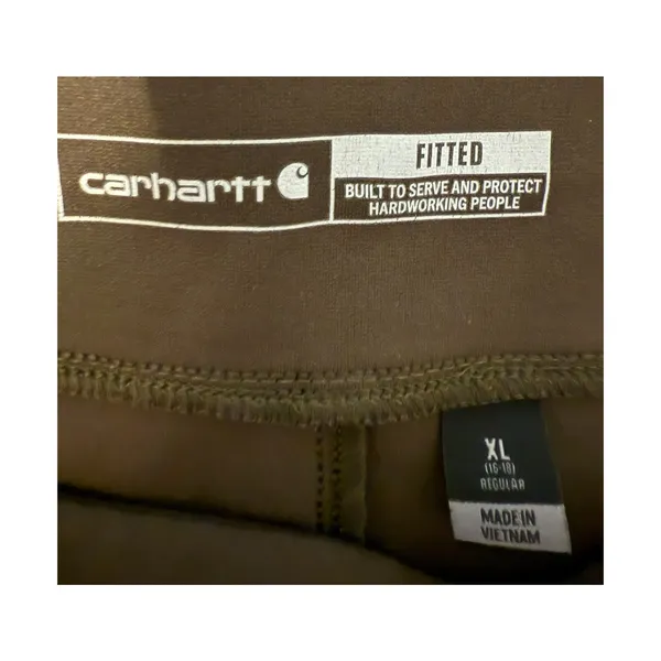 Carhartt Utility Leggings Womens XL Brown Force Midweight Outdoor Stretch Rugged - Image 3