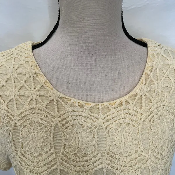 Lulus Love You For Eternity Shift Dress XS Crochet Fairy Coquette Cottagecore - Image 4